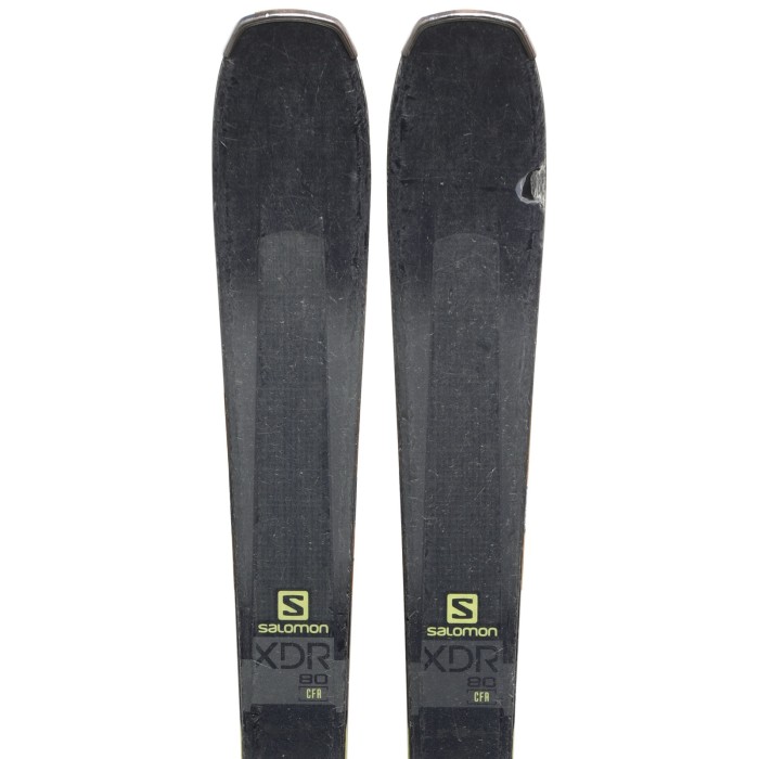 Used ski Salomon XDR 80 CRF + bindings - Quality C