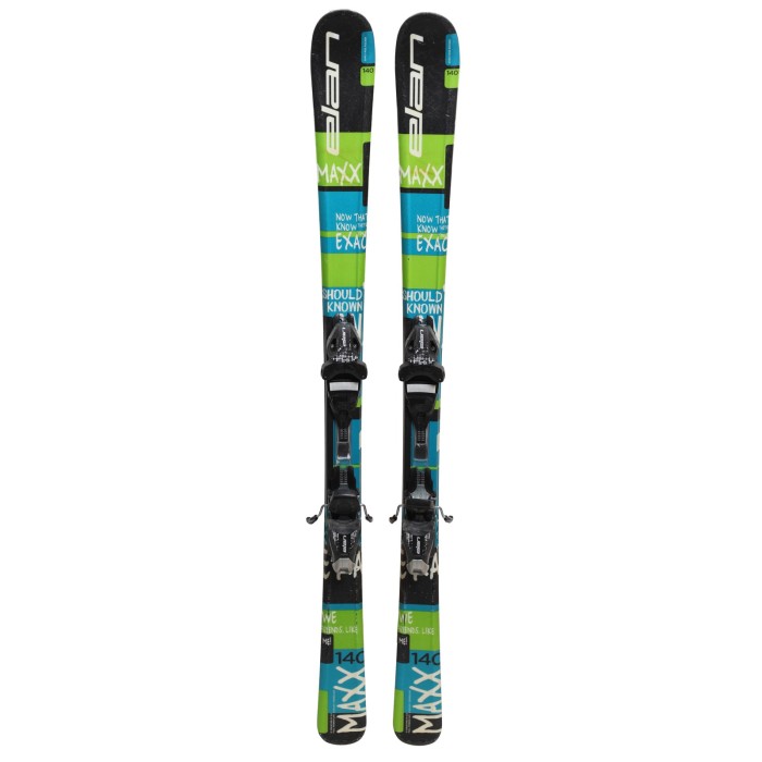 Ski occasion junior Elan Maxx + Fixations - Qualité B