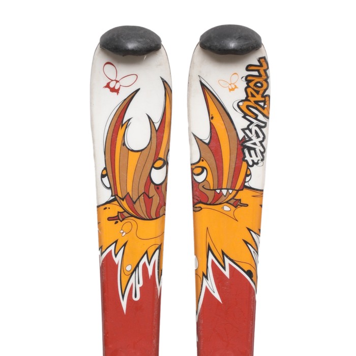 Ski occasion junior Wedze easy2roll + fixations - Qualité A