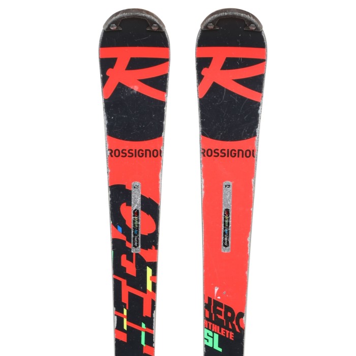 Esquí junior usado Rossignol Hero Athlète SL Titanal + fijaciones - Calidad C