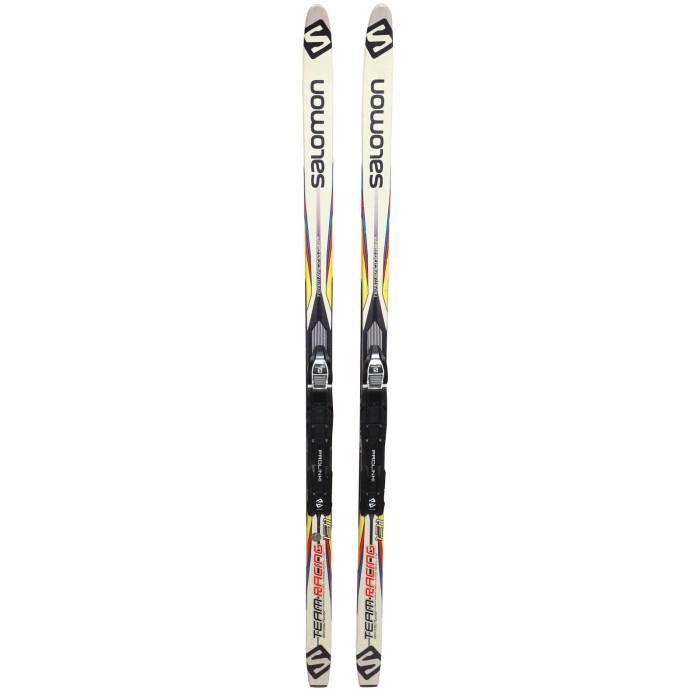 Ski de fond skating occasion junior Salomon Team Racing gr + fixation Prolink / NNN - Qualité A