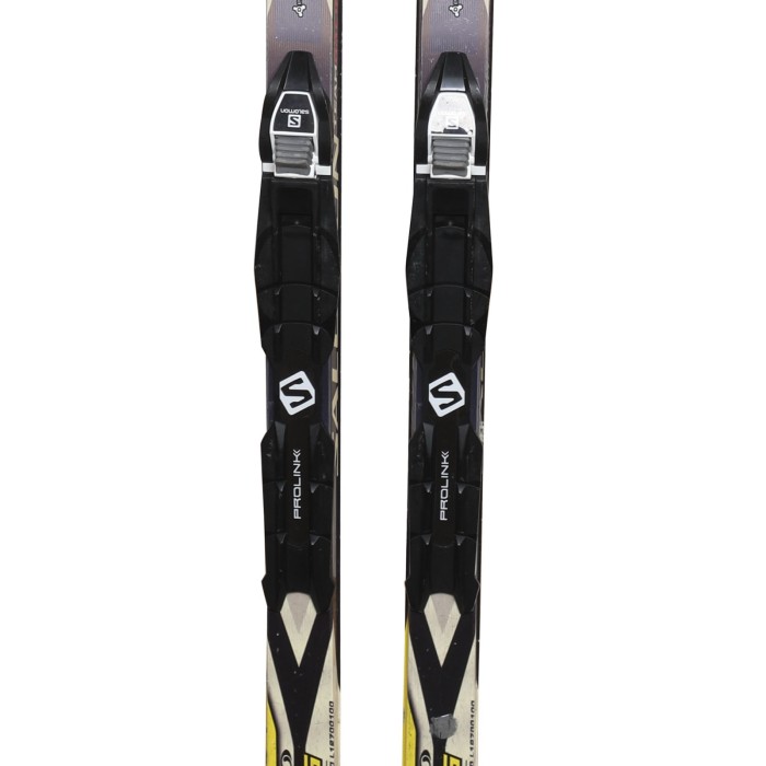 Esquís de fondo junior Salomon Team Racing Grip + fijaciones Prolink / NNN - Calidad A