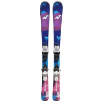 Ski occasion junior Nordica Little Belle + fixations - Qualité A