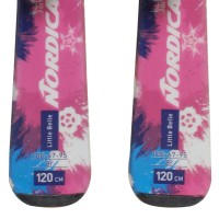 Ski occasion junior Nordica Little Belle + fixations - Qualité A