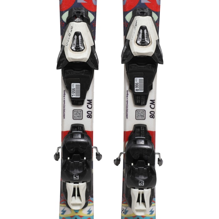 Ski occasion junior Salomon T1 + fixations - Qualité B