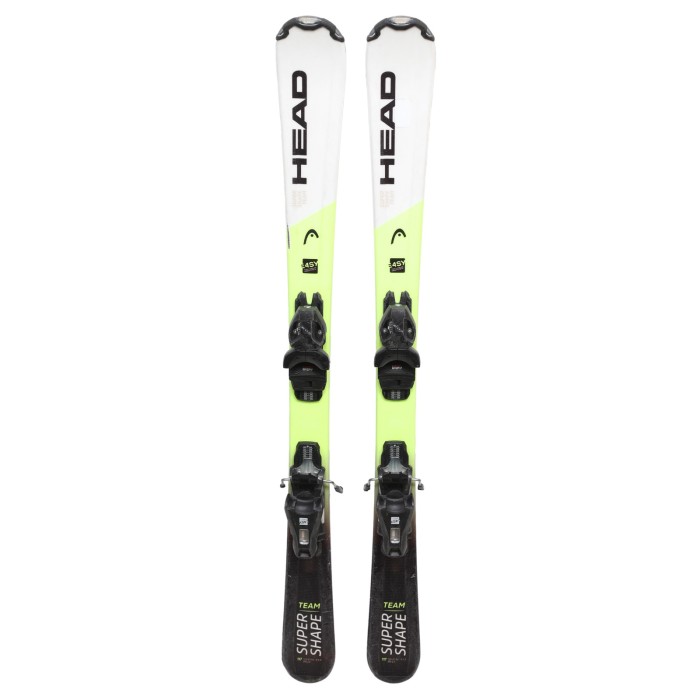 Esquís y fijaciones usados para niños Head Team Supershape - Calidad B
