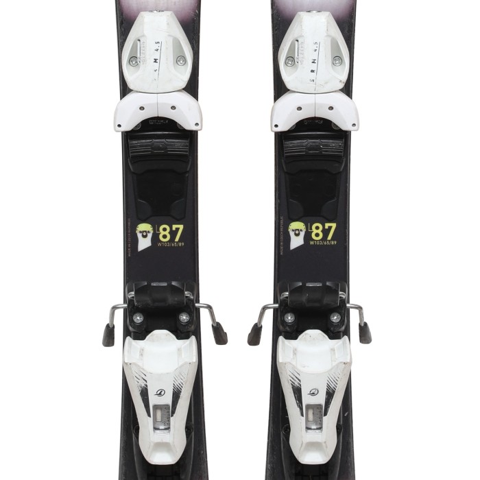 Ski occasion junior Wedze Boost 100 Pingouin + fixations - Qualité A