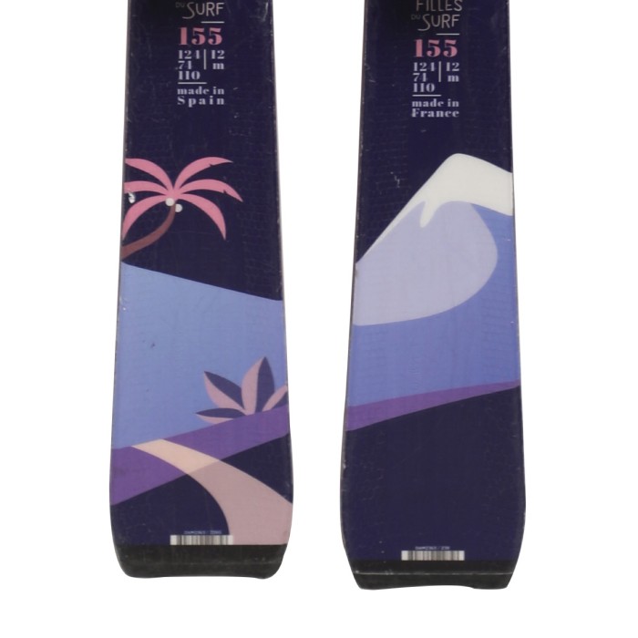 Ski occasion Dynastar Les filles du surf + fixations - Qualité A