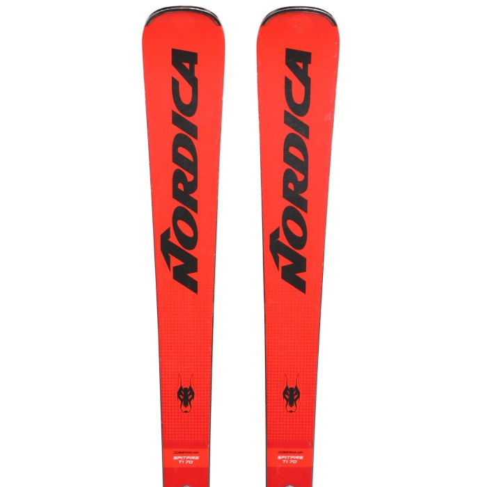Ski occasion Nordica Dobermann Spitfire 70 Ti + fixations - Qualité A