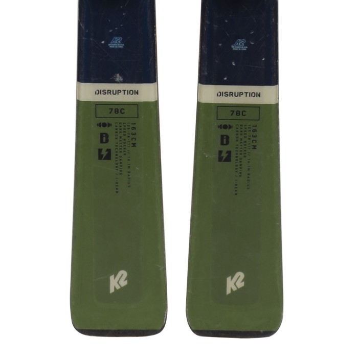 Ski occasion K2 Disruption 78 C + fixations - Qualité B