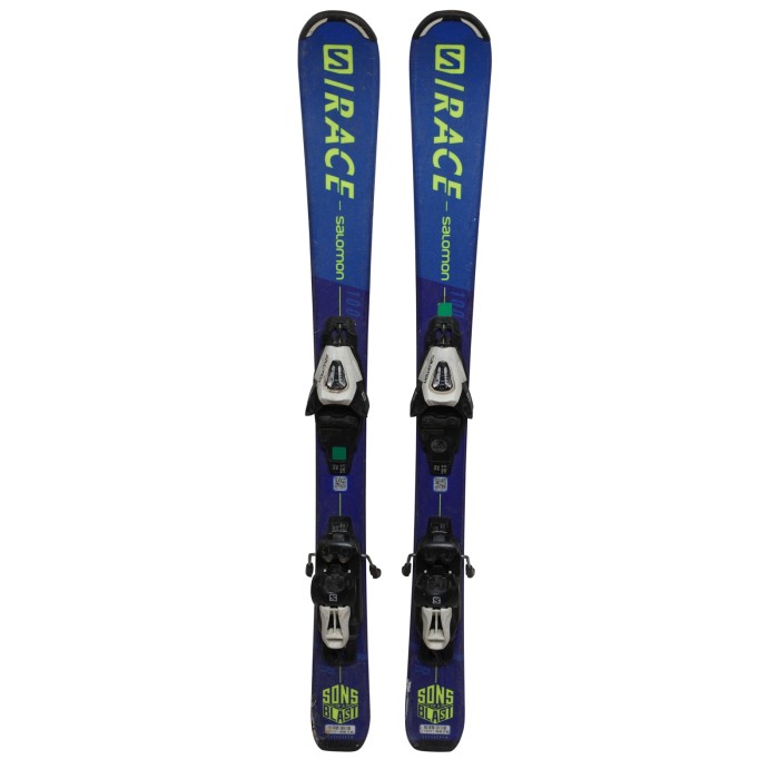 Ski occasion junior Salomon S Race Jr + fixations - Qualité C