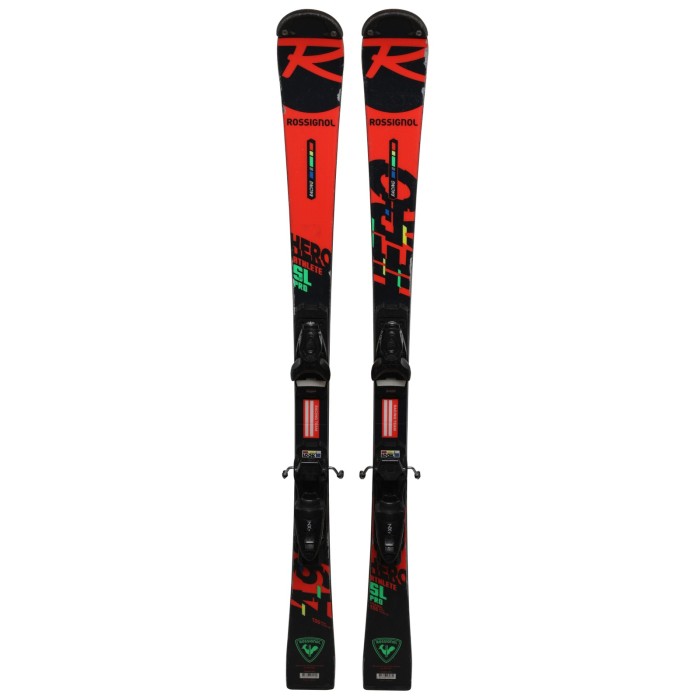 Ski occasion junior Rossignol Hero Athlète SL Pro + fixations - Qualité B