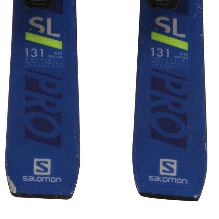 Ski occasion junior Salomon S Race SL Pro + fixations - Qualité B