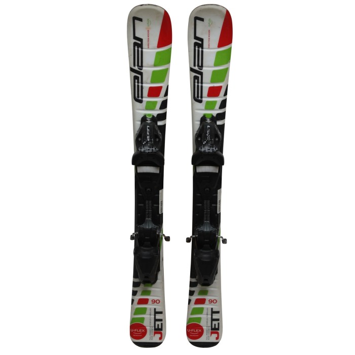 Ski occasion junior Elan Jett + fixations - Qualité A