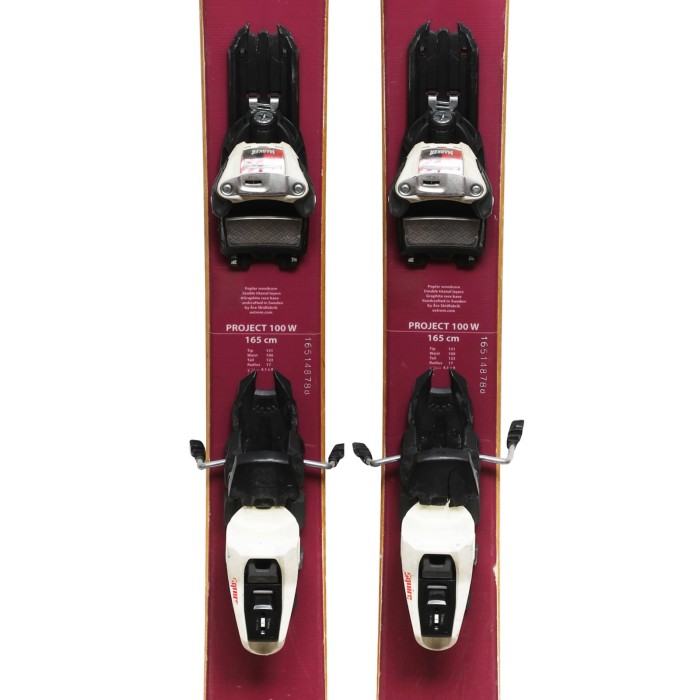 Ski occasion Polaire Star Project 100 W + fixations - Qualité C