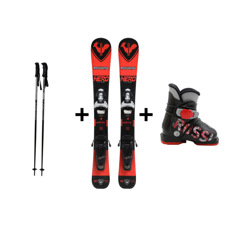 Pacchetto completo Rossignol Junior usato Hero Junior Multi Event