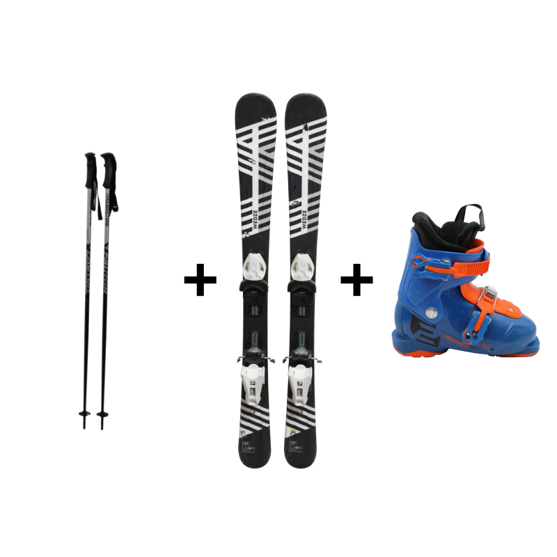 Komplettpaket gebrauchte Skier Junior Wedze Starliner Miny