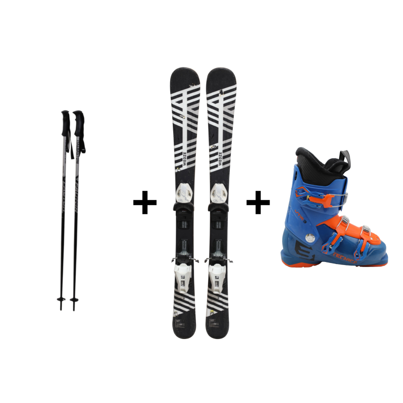 Complete Pack of used skis Junior Wedze Starliner Miny