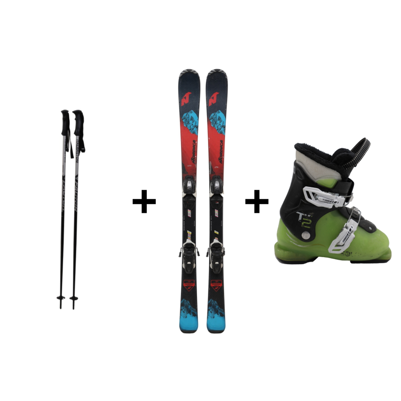 Komplettpaket gebrauchte Junior-Ski Nordica Dobermann Spitfire